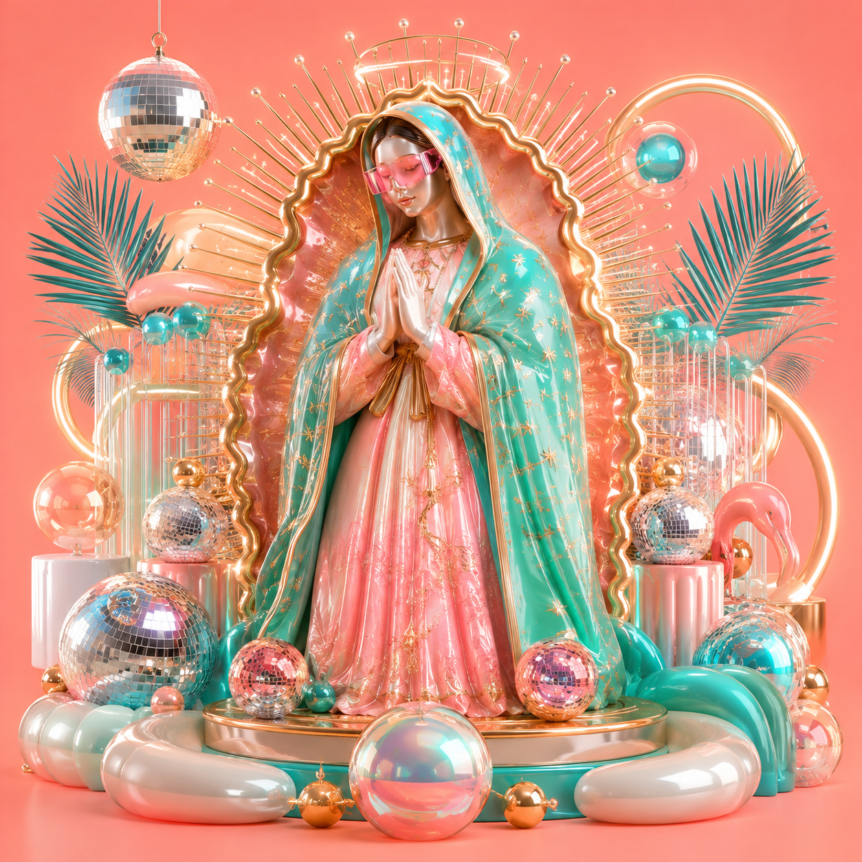 Virgen digital color durazno