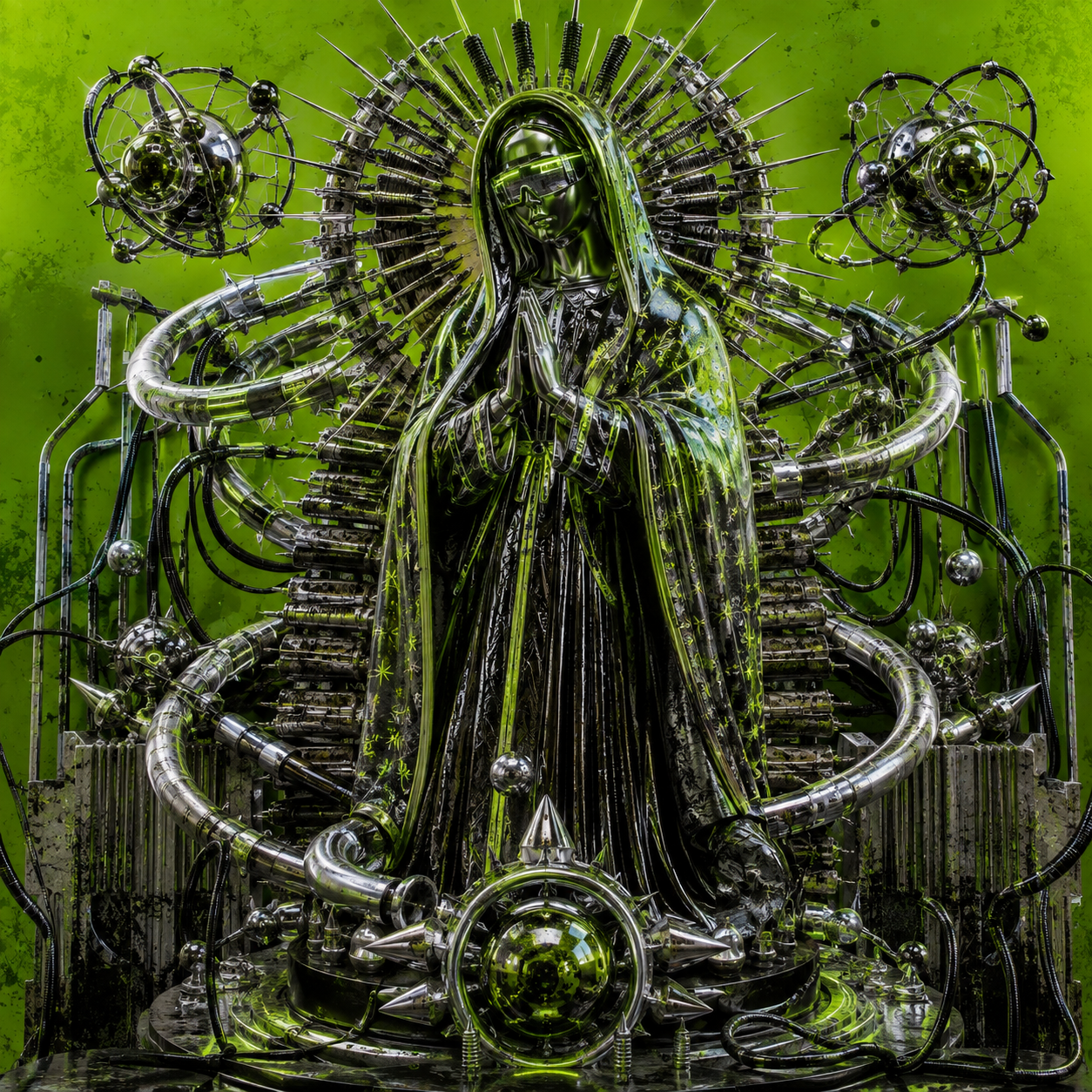 Virgen digital verde